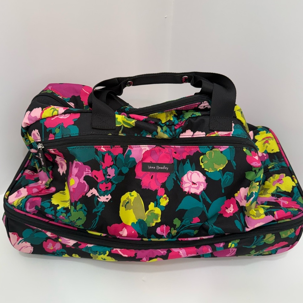 Vera Bradley Floral Rolling duffel Travel Bag
